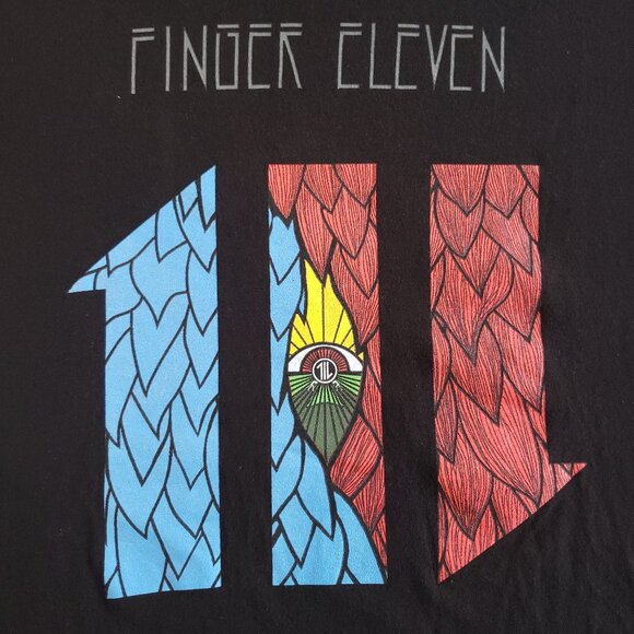 Finger Eleven Black Band Tshirt - Picture 2 of 6